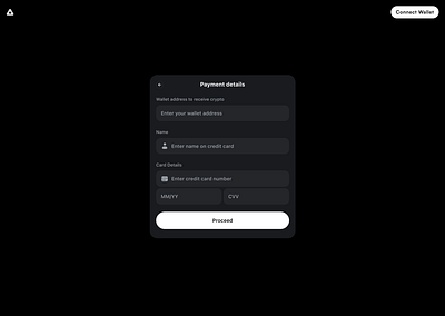Payment Details blockchain card detauks crypto dashboard design ui wallet web3