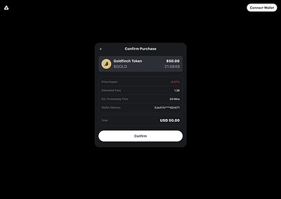 Confirm Purchase blockchain crypto dashboard design purchase ui wallet web3