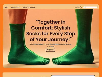 Landing page for 'Magenta Motives' socks shop. fashion landing fashion website landing minimal retail retail shop sock landing page sock retail sock shop sock website socks landing page socks retail socks website ui ux warm colors website