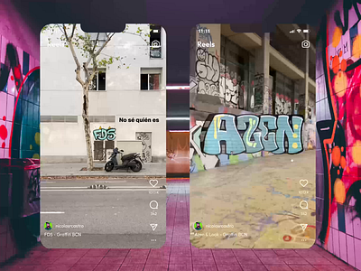 Animation Exercise - BCN Graffiti after effects animation design graffiti tiktok video