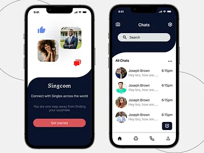 Dating app design application dating design designer quality ui ux