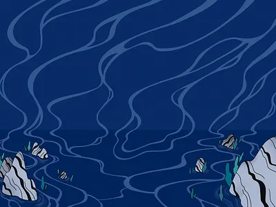 Blended landscape illustration