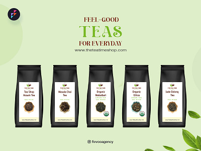 The Tea Time Shop - Branding organic shop social kit tea the tea time shop