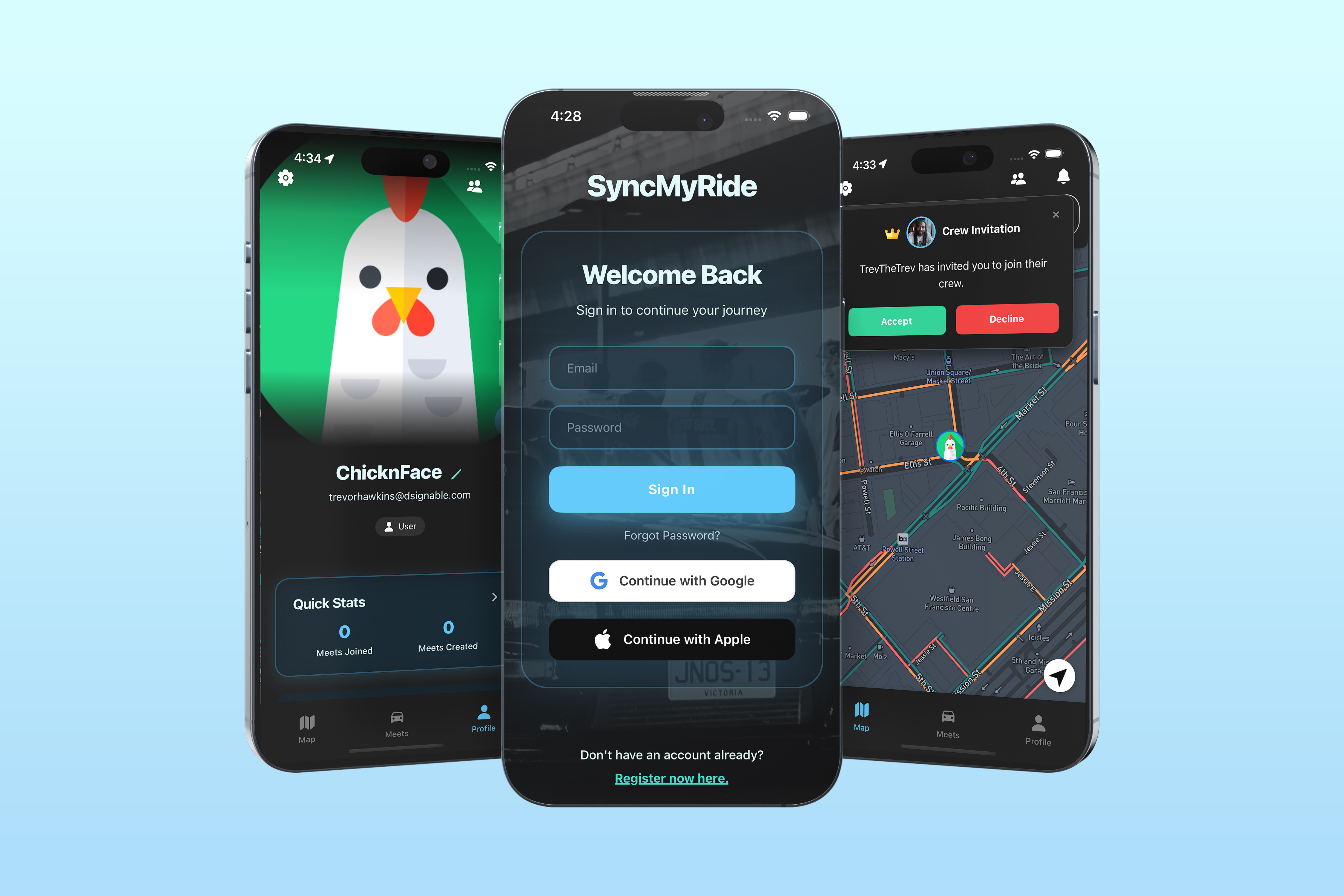 Sync My Ride | Mobile Application Design & Development Project app design app development apps brand design branding design development logo mobile application ui ux