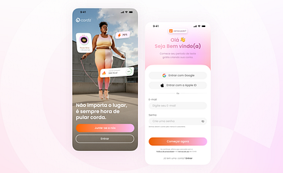 Cordz — Sign Up app daily ui gym gym app rose app sport app ui ui design ux design