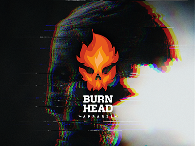 Burn Head Brand Kit apparel brand branding brandkit burn design event fashion graphic design head inspiration logo modern trend vector