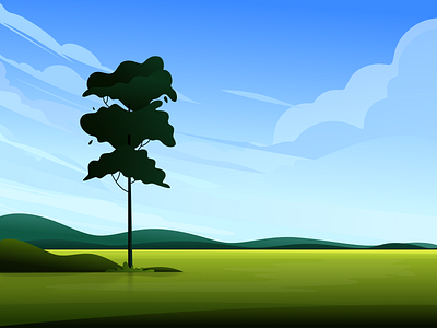 Nobody blue cloud computer wallpaper design digital illustration draw drawing green illustration island lake landscape mountain nature painting peaceful sky tree vector illustration wallpaper