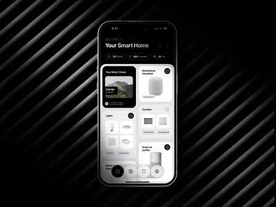 Smart Home - Mobile App Concept ai ai home ai house app automation control design home station house household mobile monitoring remote smart app smart devices smart home smart house tachnology ui ux