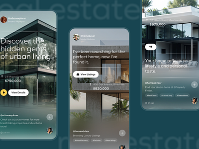 Mastering Engagement: The Power of CTA in Real Estate App Design animation app appdesign branding calltoaction concept cta ios iphoneapp realeastate ui ux webapp website