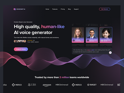 Voicecraft AI ai ai animation ai design ai uiux ai web design animation future ai modern web design motion graphics prototype ui ui animation uiux voice voice ai voice ai website voicecraft ai web web animation