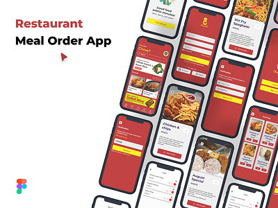 Restaurant Meal Order UI 3d animation branding design figma graphic design illustration logo motion graphics ui vector