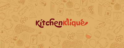 KitchenKlique - cooking app design app design graphic design logo ui ux