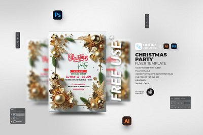 Christmas Party Flyer Template aam360 christmas christmas celebration christmas flyer christmas flyer template christmas holiday celebration christmas holiday party christmas night celebration christmas night party christmas party christmas party flyer christmas party template christmas template design event promotion flyer template merry christmas merry christmas party