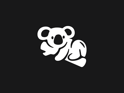 Koala logo animal brand branding design elegant graphic design illustration koala logo logo design logo designer logodesign logodesigner logotype mark minimalism minimalistic modern sign wild