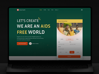 Donation Landing Page charity crowdfunding donate donation donation landing page donation website fundraiser fundraising shasanko das web design