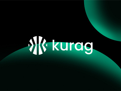 Kurag- crypto currency logo ai block blockchain branding crypto finance fintech geometric identity k kurag logo logo designer minimal logo modern logo symbol transparency w3 web3