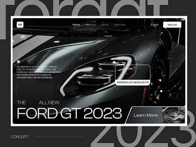 Automotive Landing Page Design automotive automotive design automotive web car design drive homepage landing page supercar ui ui design uiux web design webpage website