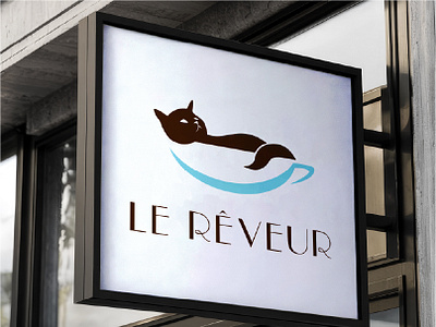 Le Réveur Logos brand identity creative logos graphic design icon illustration logo logo design logomark minimalist design typography