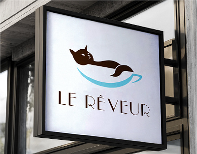 Le Réveur Logos brand identity creative logos graphic design icon illustration logo logo design logomark minimalist design typography