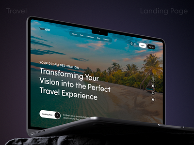 Travel Landing Page adventure booking clean flight booking hotel booking modern product design tour tourism travel agency travel landing page travel service travel website traveler travelling ui uiux design uuiux web design website