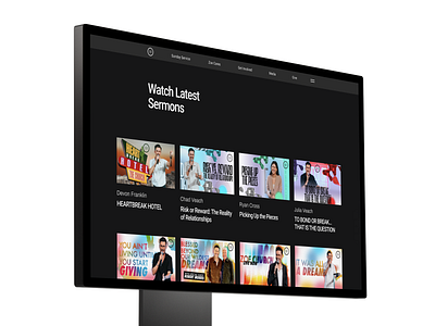 Latest sermons gospel grid minimalism pastor sermon teaching ui ux video web website