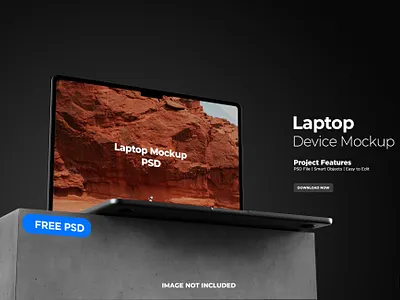 Apple Macbook Pro Laptop Mockup Photoshop PSD Template macbook pro template