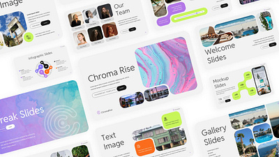 Chroma Rise Presentation branding business design elegant graphic design powerpoint presentation template