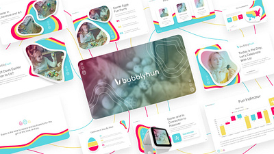 Bubblyhun Presentation branding business design elegant graphic design powerpoint presentation template