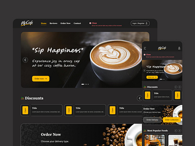 Coffee Shop E-commerce Website brandidentity cartcheckout coffeelovers coffeeproducts coffeeshopwebsite dribbble ecommercedesign mobileshopping onlineshopping productpagedesign productrecommendations productshowcase quickaccess smoothnavigation specialtycoffee uidesign userexperience userinterface visualdesign webshop