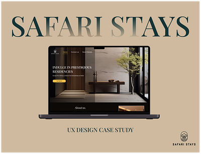 website design for stays and accommodation casestudy graphic design mockup ui