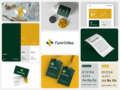 🌟 Exciting Project Reveal: NutriVibe Logo & Brand Book 🌟 branding design graphic design logo typography vector