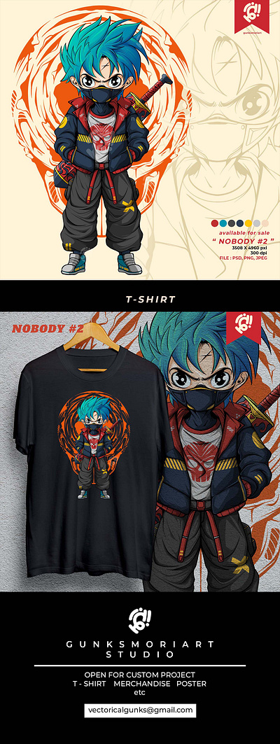 N O B O D Y #2 anime apparel art cartoon character comic cyberpunk design digitalillustration doodle fashion illustration merchandise streetart streetwear urbanwear