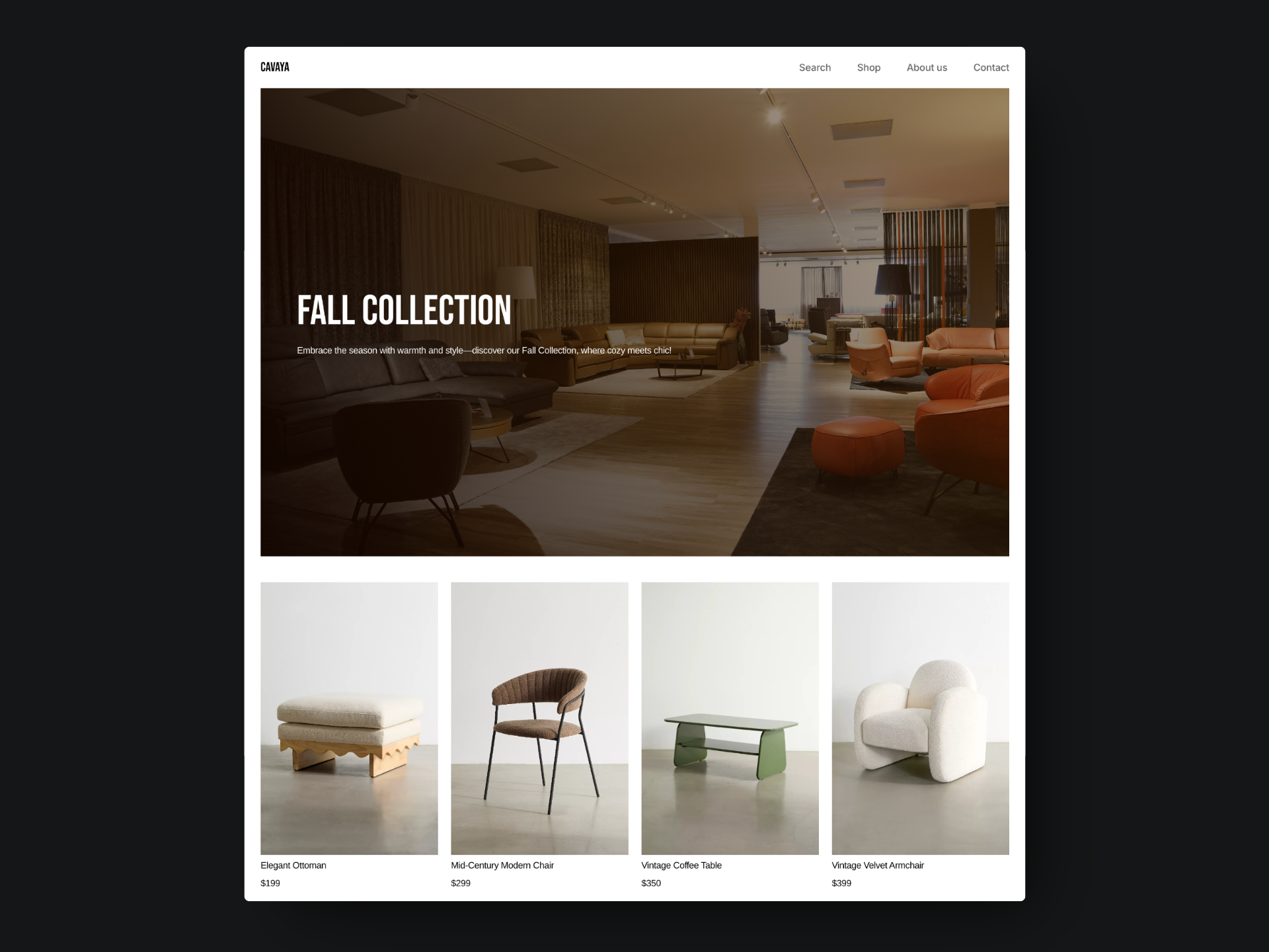 Example of No Code E Commerce Website