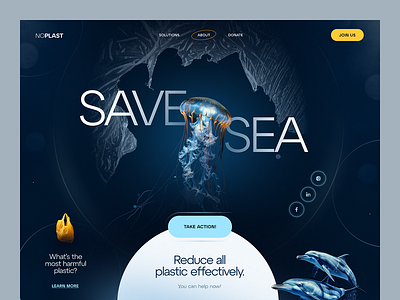 Prevent Ocean Pollution - A Design for Sea Life Protection