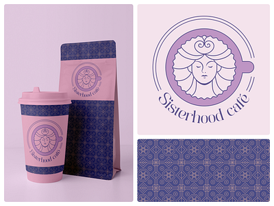 🌟 Starlit Agency Presents: Sisterhood Café Brand Identity 🌟 branding design graphic design logo typography