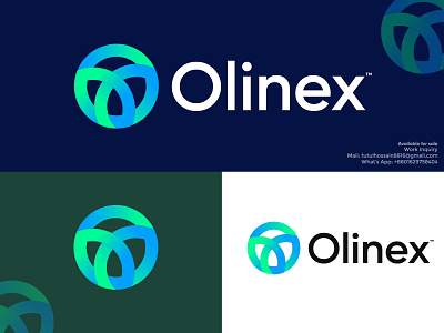 Olinex - Letter logo, logo design, brand identity, modern, logos abstract logo brand identity branding business logo custom logo gradient logo icon letter logo letter o logo logo design logo designer logo mark logotype modern logo o letter logo olinex popular