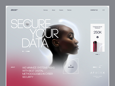 Secure Your Data - A Hero Section for Digital Protection