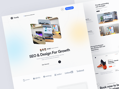 Digital Design Studio agency clean design digital elementor framer gradient landing marketing page product saas seo software studio ui webflow website wordpress