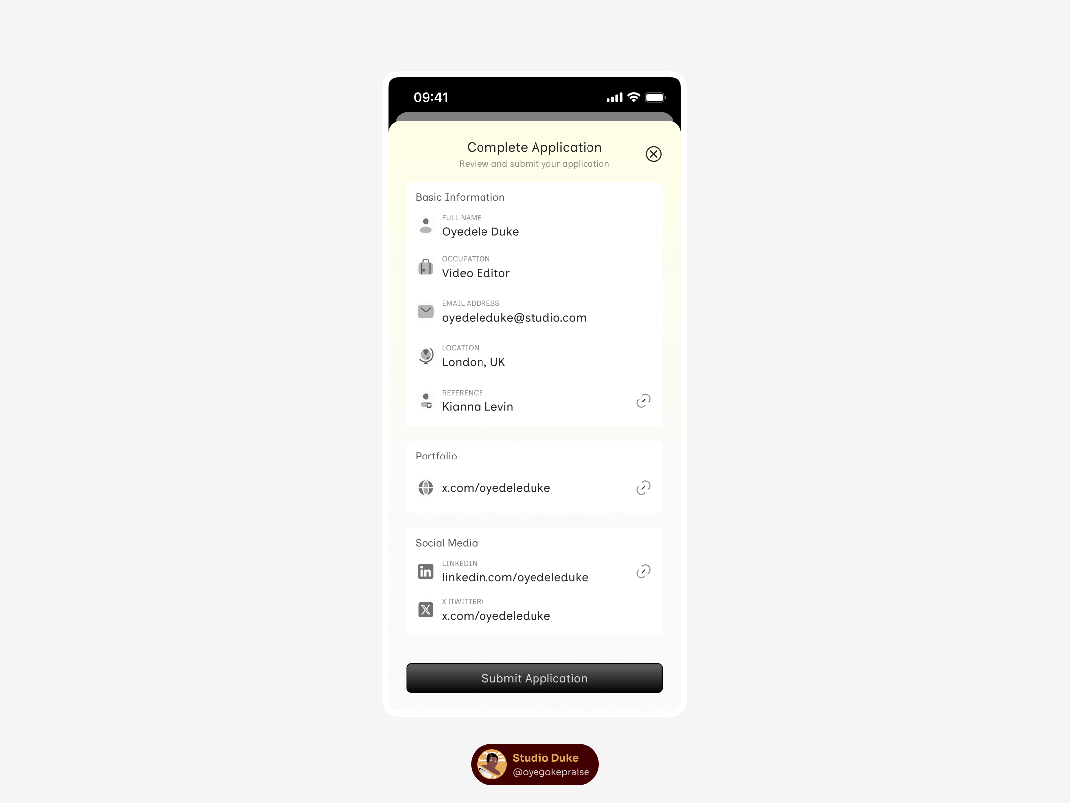 Example of First 30 Screens Mobile App UX/UI Design