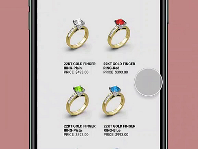 Online Buying Jewelry 3d animation app branding graphic design ios jewelery logo mobile motion graphics ui