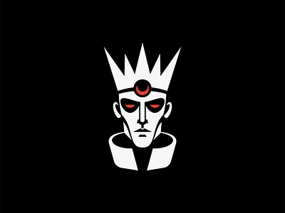 Dark King Logo branding crown dark design geometric horror icon identity illustration king logo man mark minimalist mistery prince royalty sports symbol vector