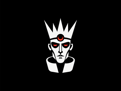 Dark King Logo branding crown dark design geometric horror icon identity illustration king logo man mark minimalist mistery prince royalty sports symbol vector