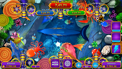 Sea King: Fish Table Game 3d fish 3d fish game fish table game game assets