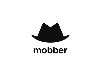 Mobber - Logo Design branding cap fedora freelance logo design freelance logo designer gang gangster hat logo logo design logo designer m mafia minimal mob simple