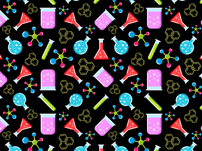 Chemistry seamless pattern adobe illustrator chemistry chemistry pattern design graphic design illustration science science pattern seamless pattern vector vector illustration vector pattern