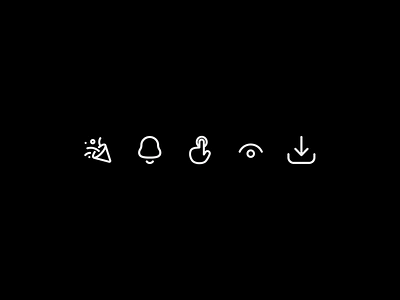 User Interface icons! animation eye hand icon icondesign iconography icons iconset party touch