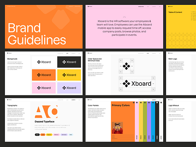 Xboard Brand Guidelines agency brand brand guideline brand guidelines brand identity branding business cansaas clean design guidelines hr identity logo logotype productivity saas smm startup visual identity