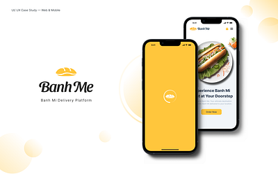 Banh Me - UI/UX Design | Mobile & Desktop app design delivery app figma food app design mobile app ui ux case study ui ux design uiux user interface website design