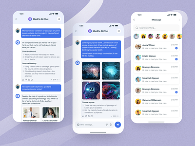 Chat AI Mobile Application ai ai app ai bot ai bot app ai image genarator ai video app app applicaton char chat ai chatgpt index medical mobile mobile app mobile applicatopn modern design saas ux web design