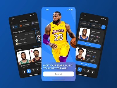 Fantasy Sports Mobile App app app design app interfaces best app design best ui design fantasy sport platform home screen mobile mobile app design mobile app ui mobile ui mobile ui design mobile ux modern app ui modern ui ui ui design ui ux design ux